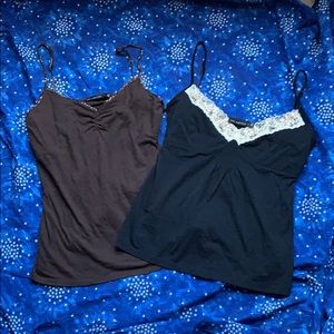 2 tank tops with beading
